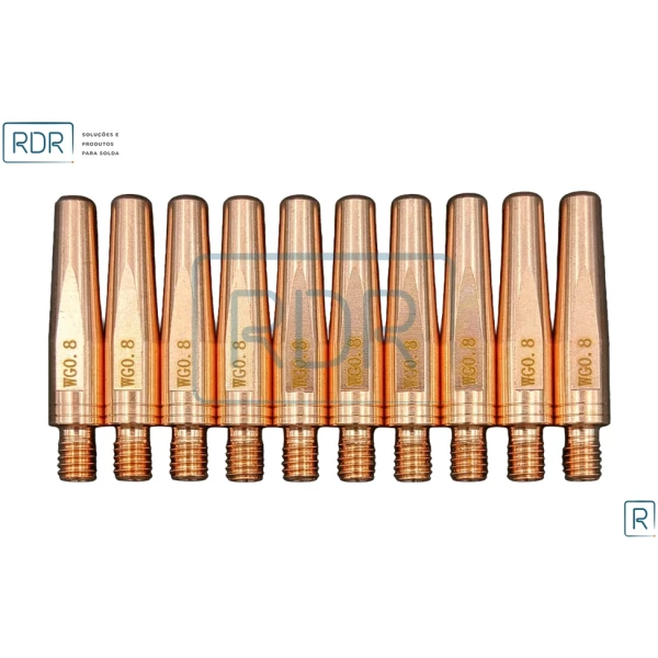 Bico De Contato M6 X 40Mm - Arame 0.8 - Cucrzr