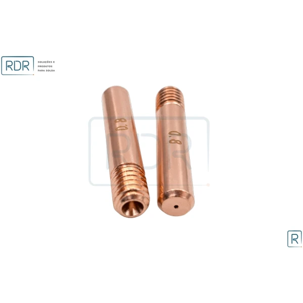 Bico De Contato 5/16 X 43Mm - Arame 0.8 - E-Cu