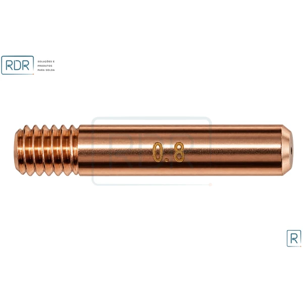 Bico De Contato 5/16 X 43Mm - Arame 0.8 - Cucrzr