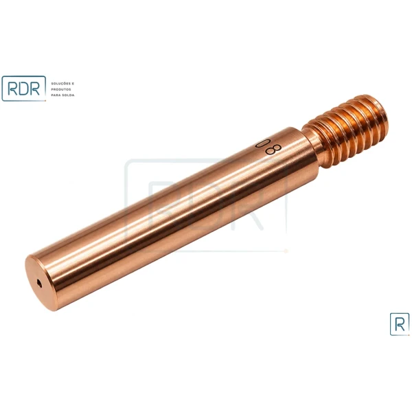 Bico De Contato 5/16 X 55Mm - Arame 0.8 - E-Cu