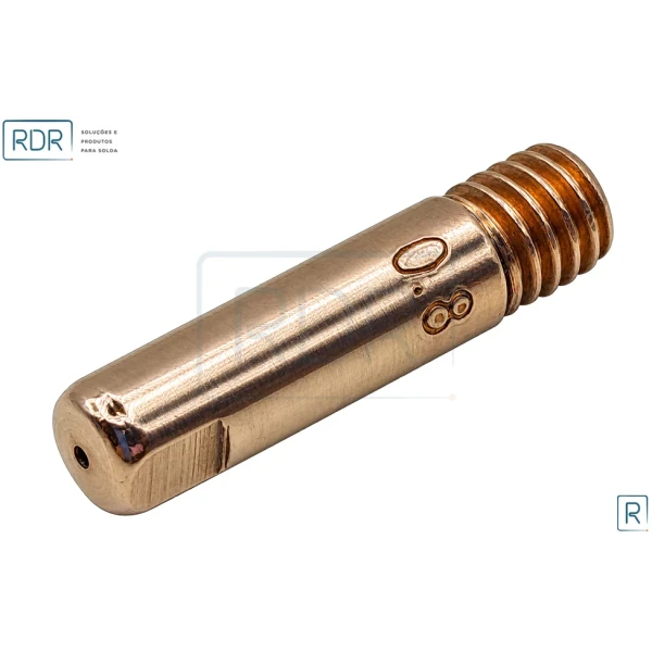 Bico De Contato M6 X 25Mm - Arame 0.8 - E-Cu