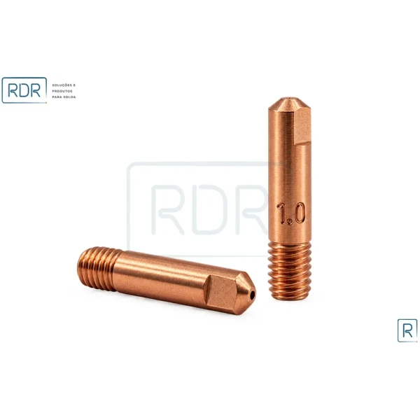 Bico De Contato M6 X 25Mm - Arame 1.0 - E-Cu