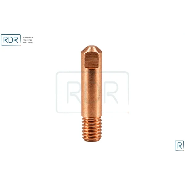 Bico De Contato M6 X 25Mm - Arame 1.0 - E-Cu